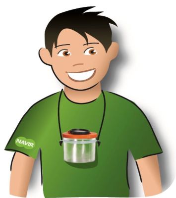 Банка для насекомых Navir с лупой 2x/4x и пинцетом