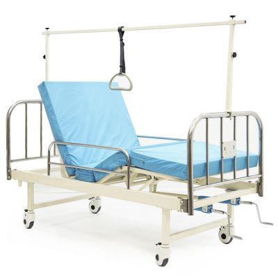 Кровать медицинская механическая c инклинометрической рамой МЕТ NOX