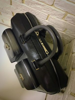 Портфель Deal (ручная работа, натуральная кожа), серый