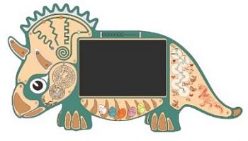 Интерактивный бизиборд Динозавр Визи арт. Alm28321