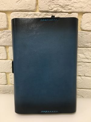 Блокнот а5 (ручная работа, натуральная кожа), синий
