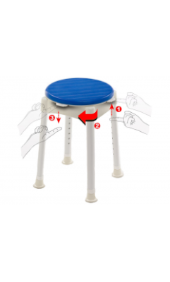 Сиденье для ванны Violet (табурет) поворотное арт. MT10959