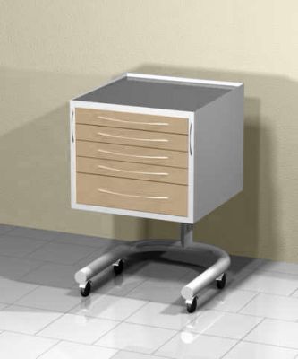 Передвижной столик (5 выдвижных ящиков)