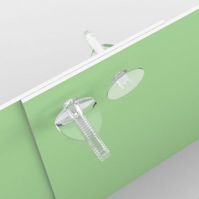 Винт пластиковый с гайкой VIKING-SCREW-12, длина 12 мм (Черный)