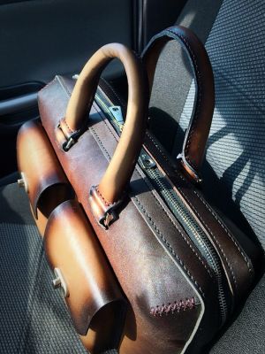 Портфель Deal (ручная работа, натуральная кожа), коричневый