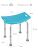 Стул для ванной комнаты Bellforia SA-05BL (голубой) арт. Blf28417