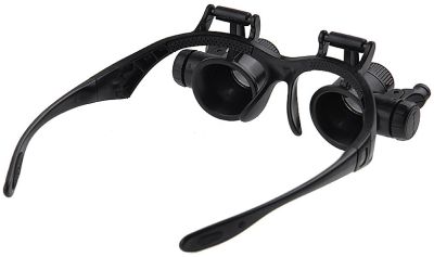 Лупа-очки Veber 10x/15x/20x/25x, с подсветкой (9892G)