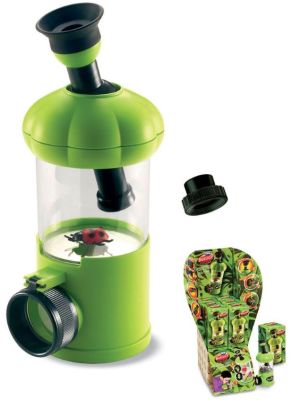 Банка для насекомых Navir «Обзор 360» с микроскопом 10–20x, лупой 3x и жуком