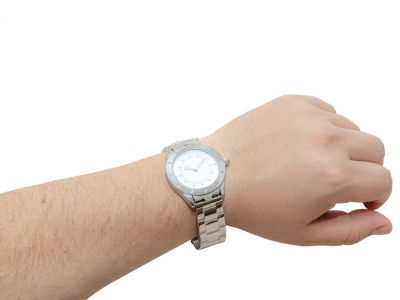 Часы наручные с тактильными метками LLK1213B, стальной ремешок, мужские