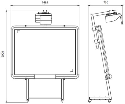 Напольная стойка ШKIDZ Ascreen для детской доски арт. InV20531