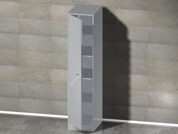 Шкаф однодверный, 4 полки, на ножках