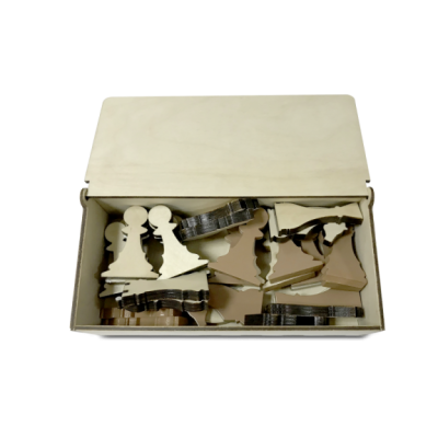 Настенная игра «2 в 1 шашки + шахматы»