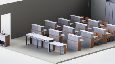 Стол демонстрационный с электрикой СДФ-2400 PF арт. PLM26665
