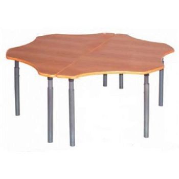 Стол-ромашка (2 половинки) на регулируемых ножках