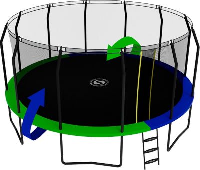 Батут SWOLLEN Prime Black 16 FT арт. SW28297