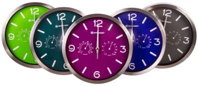 Часы настенные Bresser MyTime ND DCF Thermo/Hygro, 25 см, бирюзовые