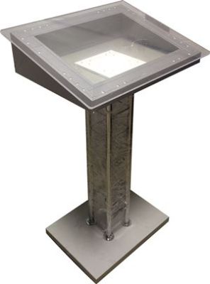 Стойка для мнемосхемы напольная на колесах