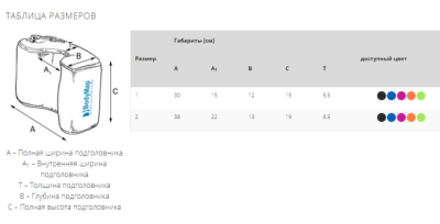 Подголовник BodyMap D (Размер 1, 2) арт. 23936МО