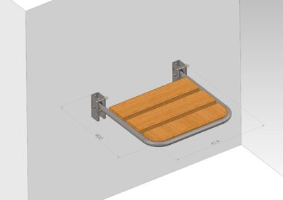 Стул откидной (сидение) для душевой СО 1 арт. 12435