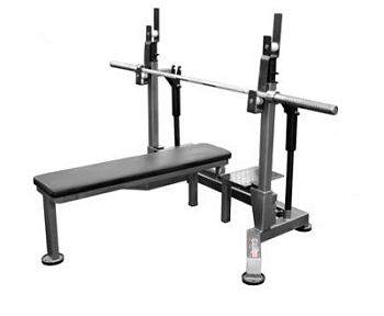 Пл-0030-F. Стойка домкратная для пауэрлифтинга со скамьей арт. PrG25113