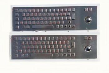 Металлическая антивандальная клавиатура c Track ball трекбол trackball TG-PC-D арт. ТчБ24247