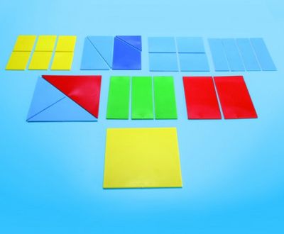 Набор пластин для представления дробей в виде квадратов арт. RN28229