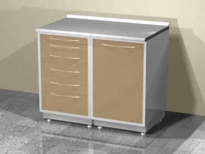 Стол лабораторный двухтумбовый