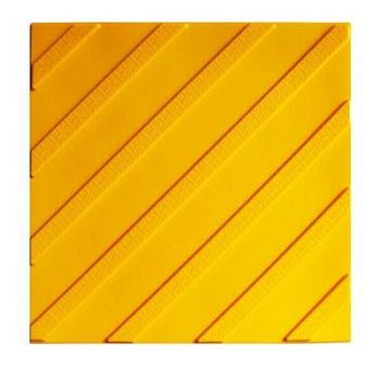 Плитка тактильная 500х500 мм (диагонали) для  помещений, улицы