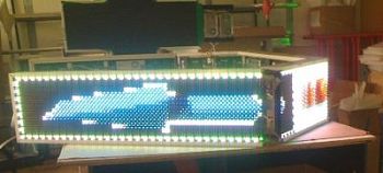 Полноцветная бегущая строка. Знак 32 см. Размер 1960x360x120 мм арт. КрС22002