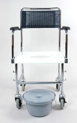 Кресло-коляска инвалидная с санитарным оснащением 5019W2 арт. 12281