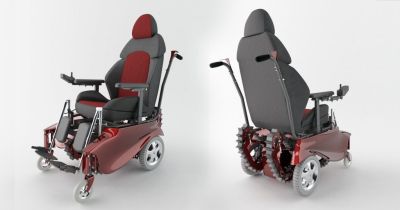 Вездеходная колесно-гусеничная инвалидная коляска CaterWil