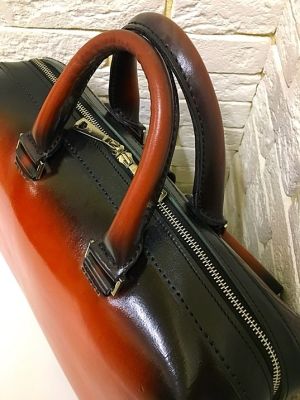 Портфель Deal (ручная работа, натуральная кожа), темно-оранжевый