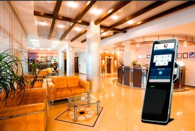 Информационный терминал для инвалидов многофункциональный Представительский Retail арт. Prs23955