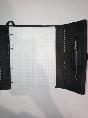 Блокнот а5 (ручная работа, натуральная кожа), черный