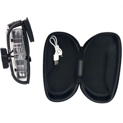 Лупа Kromatech налобная 1,5/2/2,5/3,5/4/4,5x, аккумуляторная, с подсветкой (2 LED) 11642DC