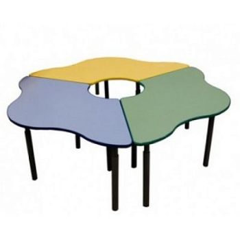 Стол-ромашка (3 половинки) на регулируемых ножках