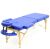 Стол массажный, на буковом каркасе, синий MET Comfort PRO W2