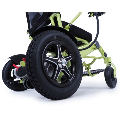 Мощное малогабаритное кресло-коляска с электроприводом, рама-алюминий MET Compact 35
