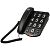 Телефон стационарный с крупными кнопками, цвет черный